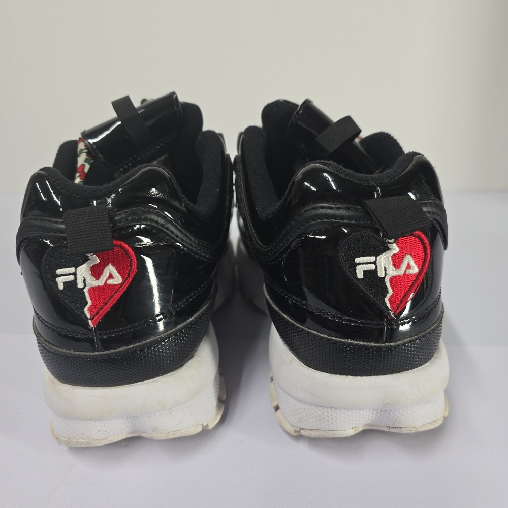 Fila Disruptor 2 Patent Cherry Lace Platform Chunky Sneakers‎ Women US 9.5 - Picture 4 of 5